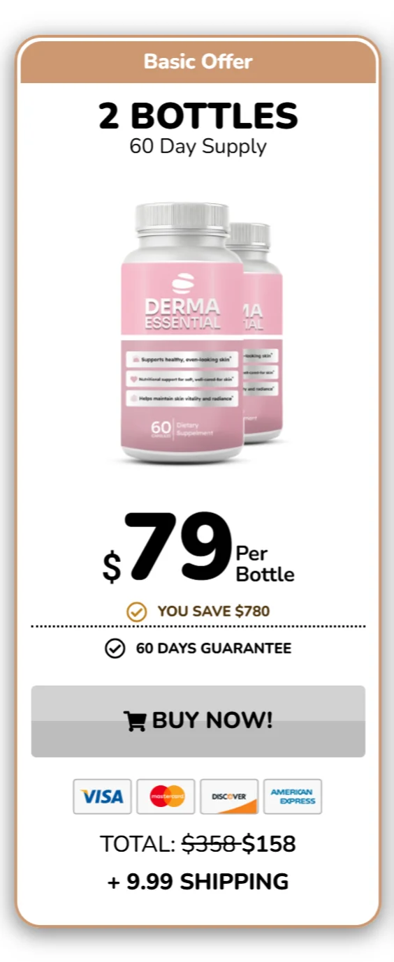 Derma Essential™ 2 bottles pricing